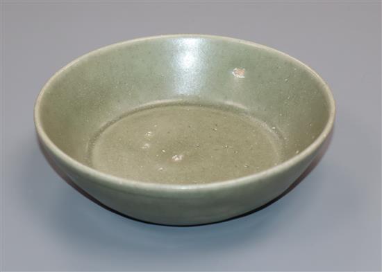 A Chinese Longquan celadon dish, Song Dynasty